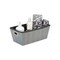 Simplify Storage Shelf Tote, 12-63/64 in L, 6-11/16 in W, 12-63/64 in H, Gray, Plastic 26612-GREY - alternate 2